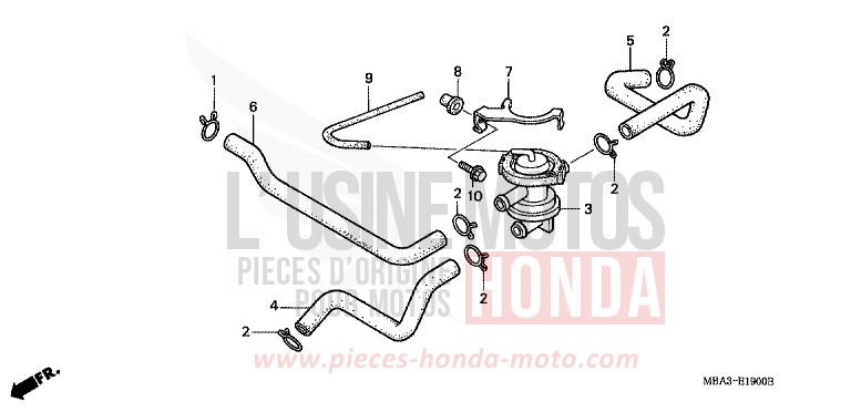 SOUPAPE D'AIR de Shadow Aero LIGHT CUPPER METALLIC-S (YR118K) de 1999